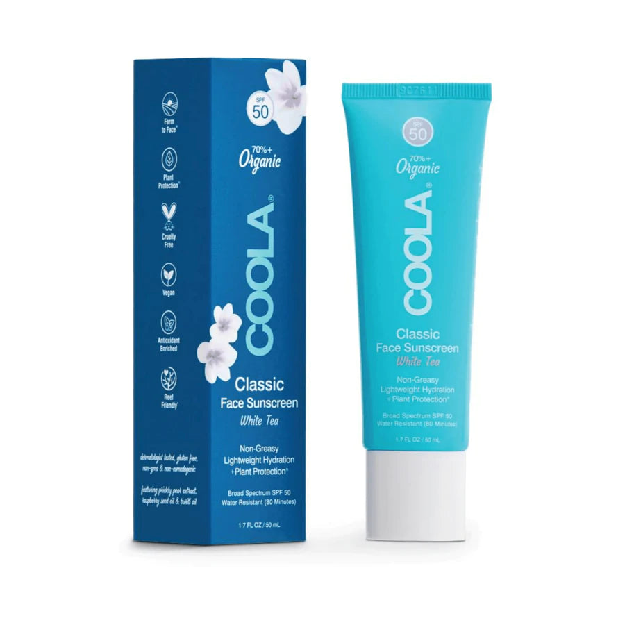 Crème solaire pour le visage FPS 50 - Thé blanc